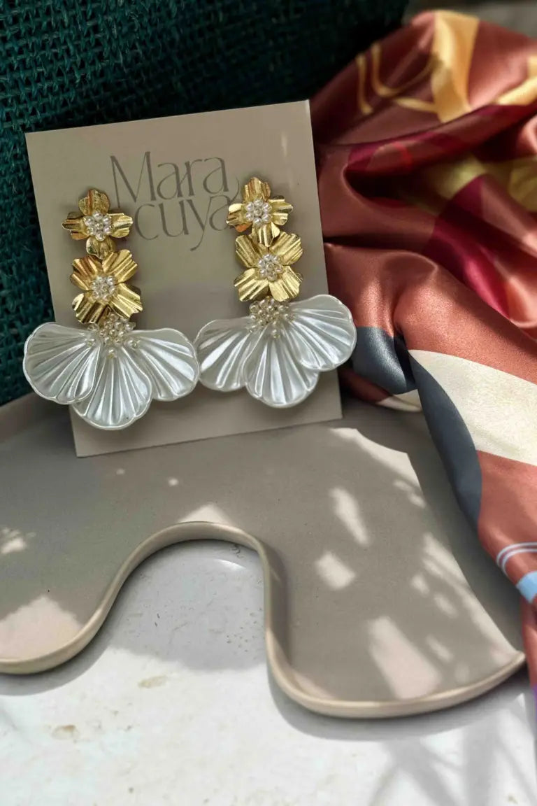 Bouquet Petal Earrings - Maracuyá - NMJ299