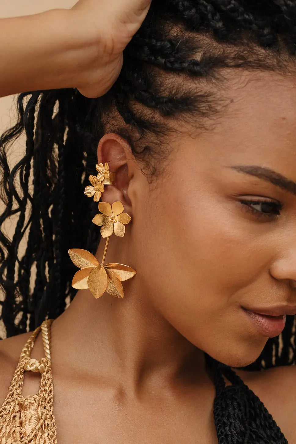 2 en 1 Sunny Earrings - Maracuyá - NMJ265