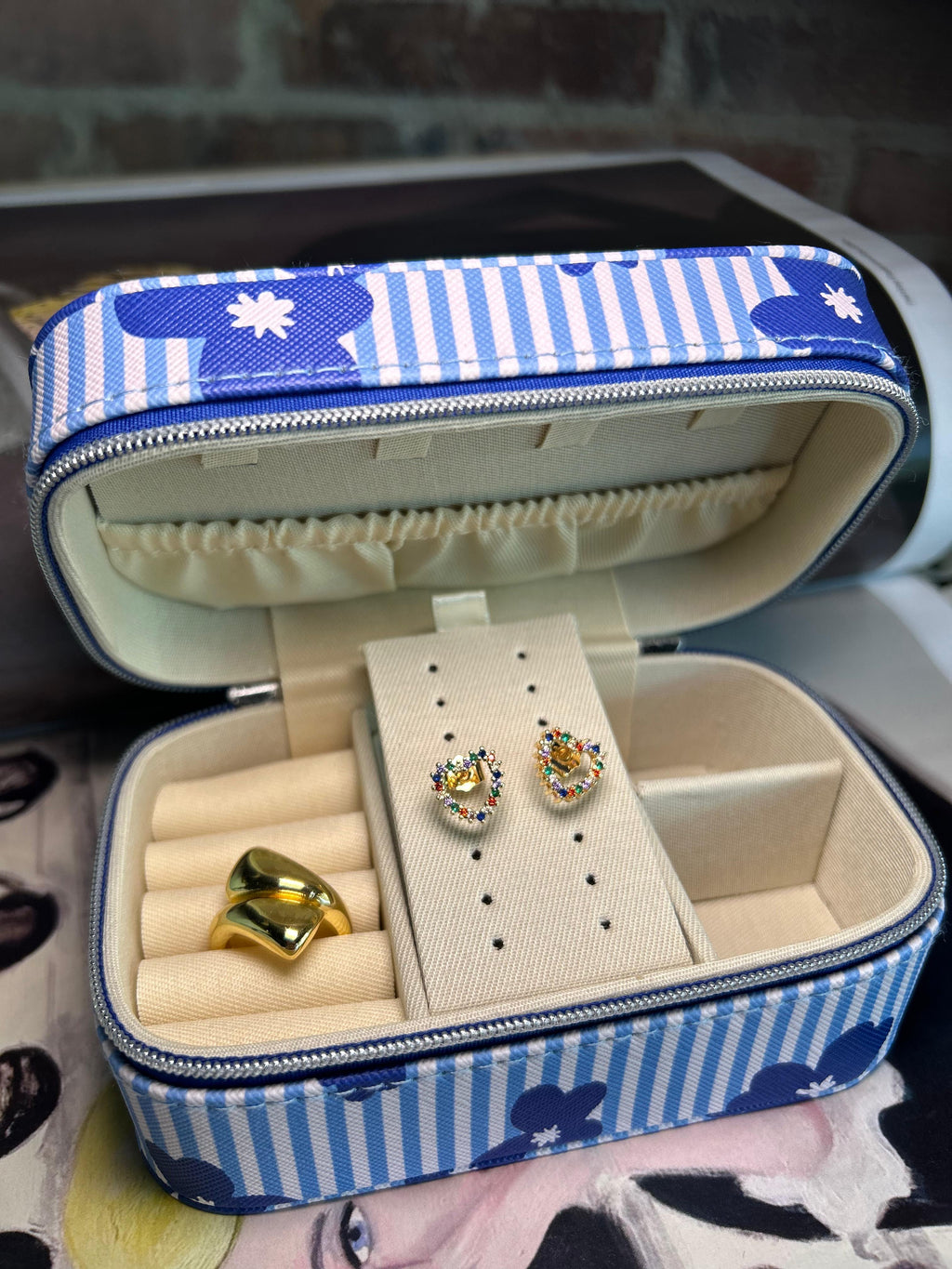 Joyero Floral Azul - Saint Germain Collection