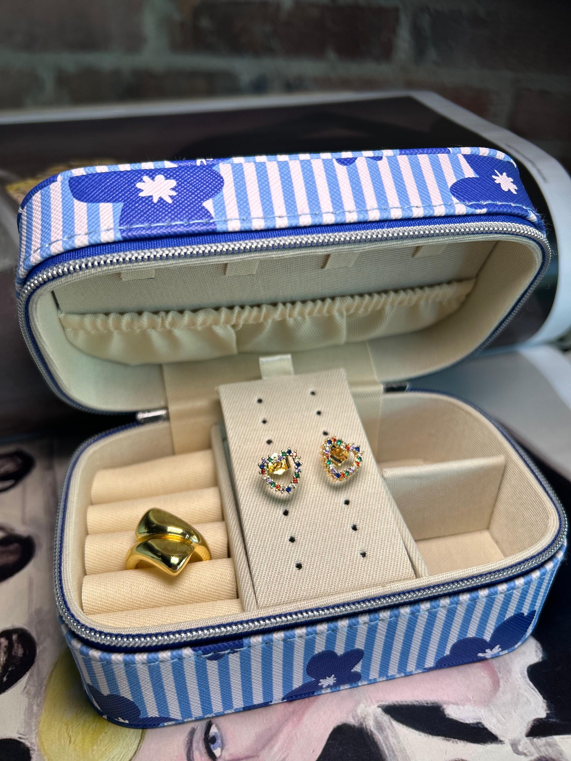 Joyero Floral Azul - Saint Germain Collection