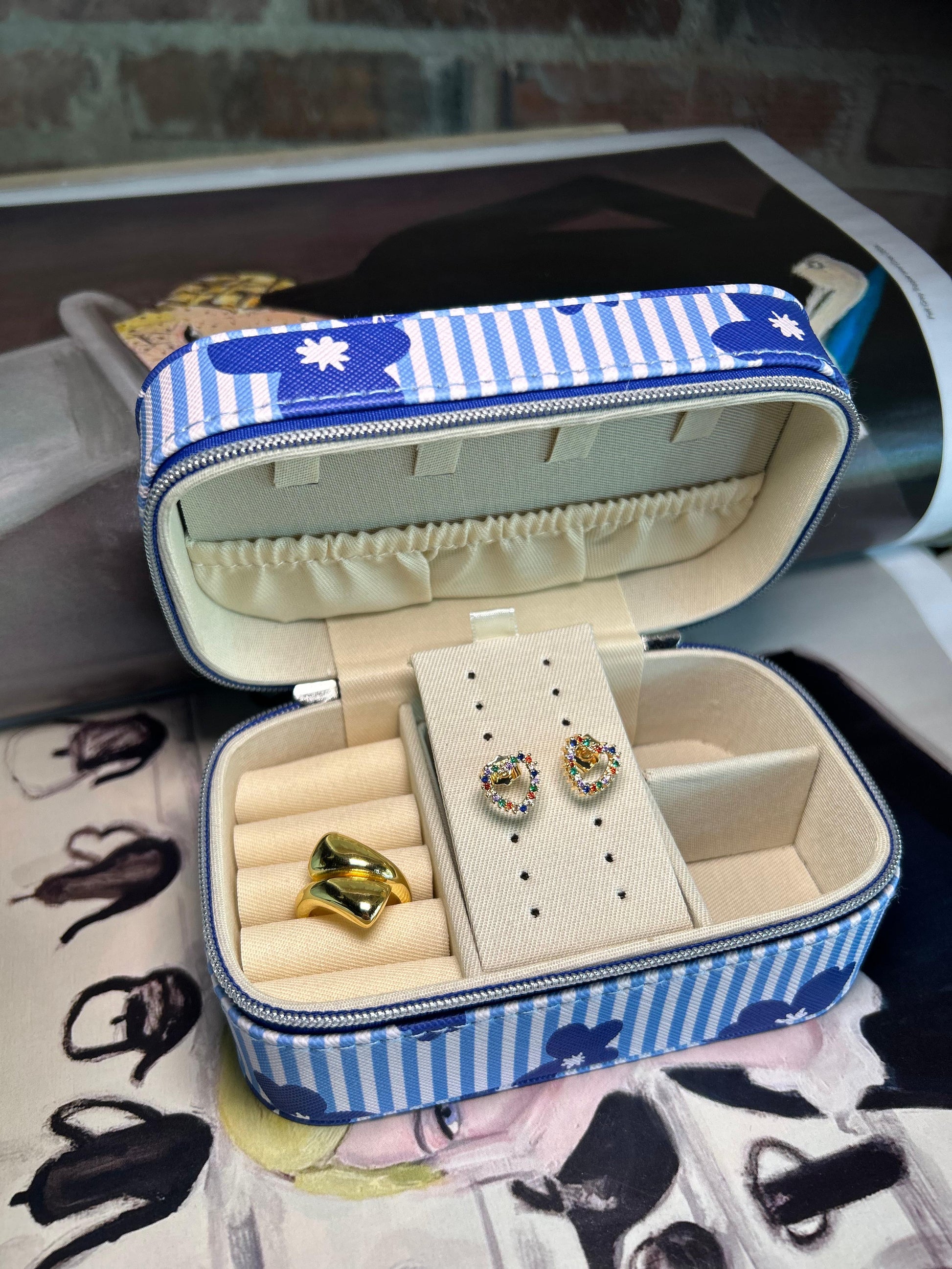 Joyero Floral Azul - Saint Germain Collection