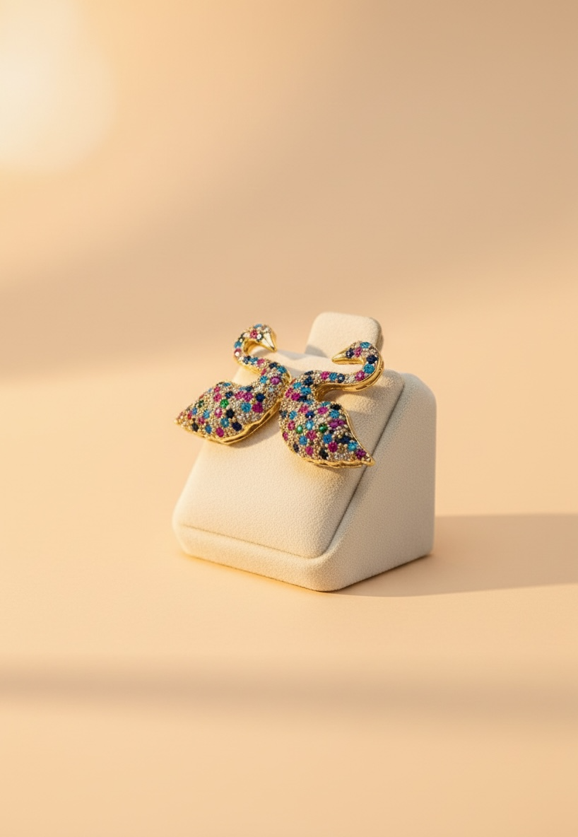 Aretes Swan Glow - Saint Germain