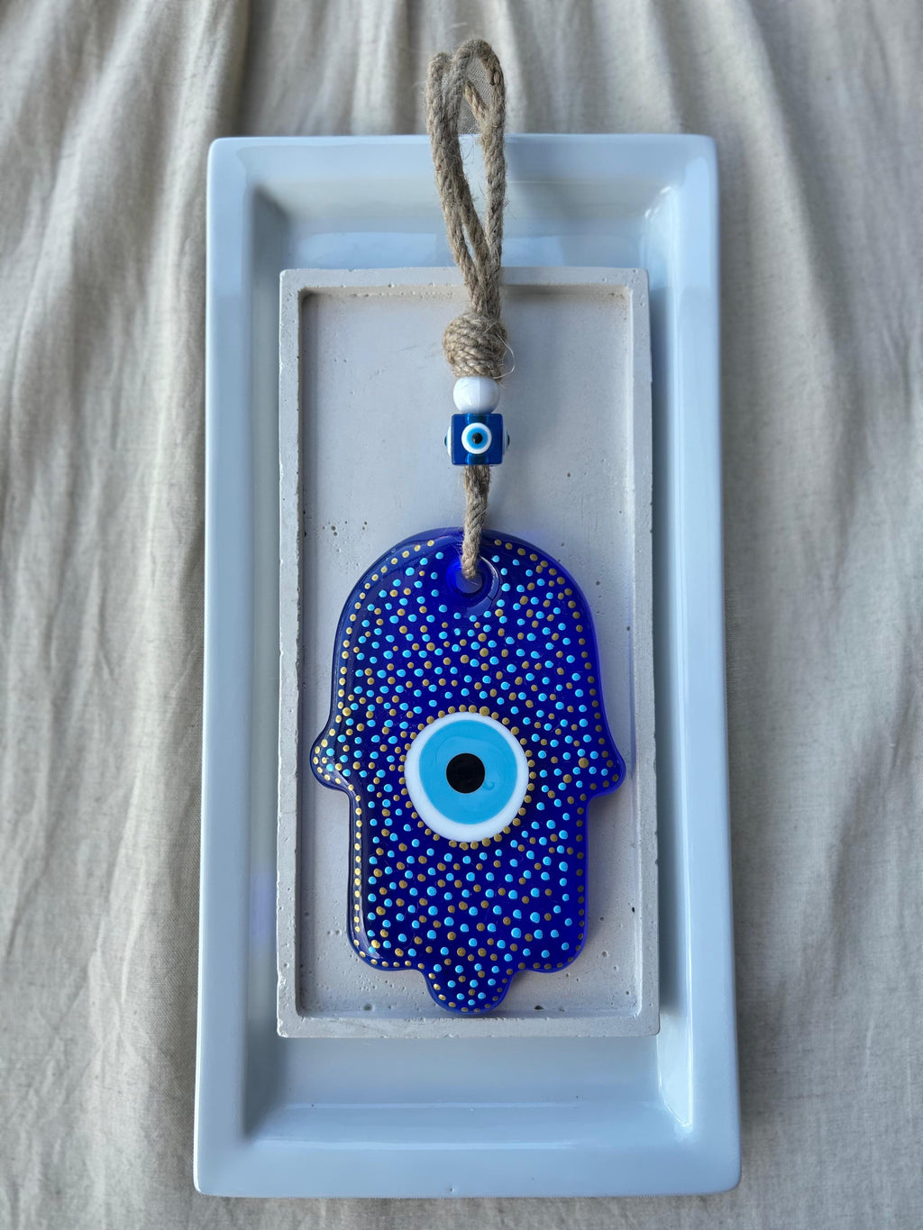 Golden Blue Eyed Hamsa