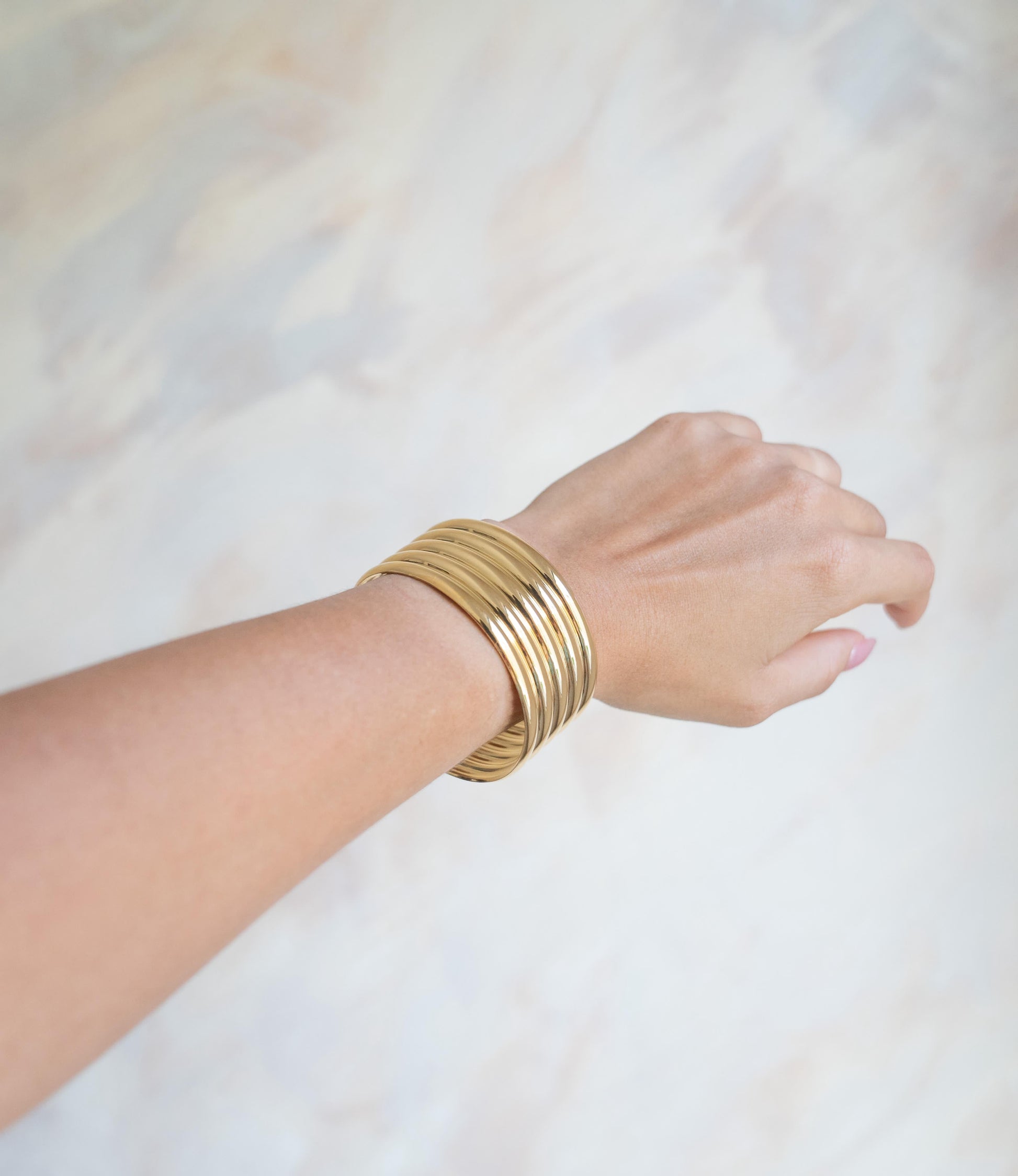 Brazalete Chunky Dorado