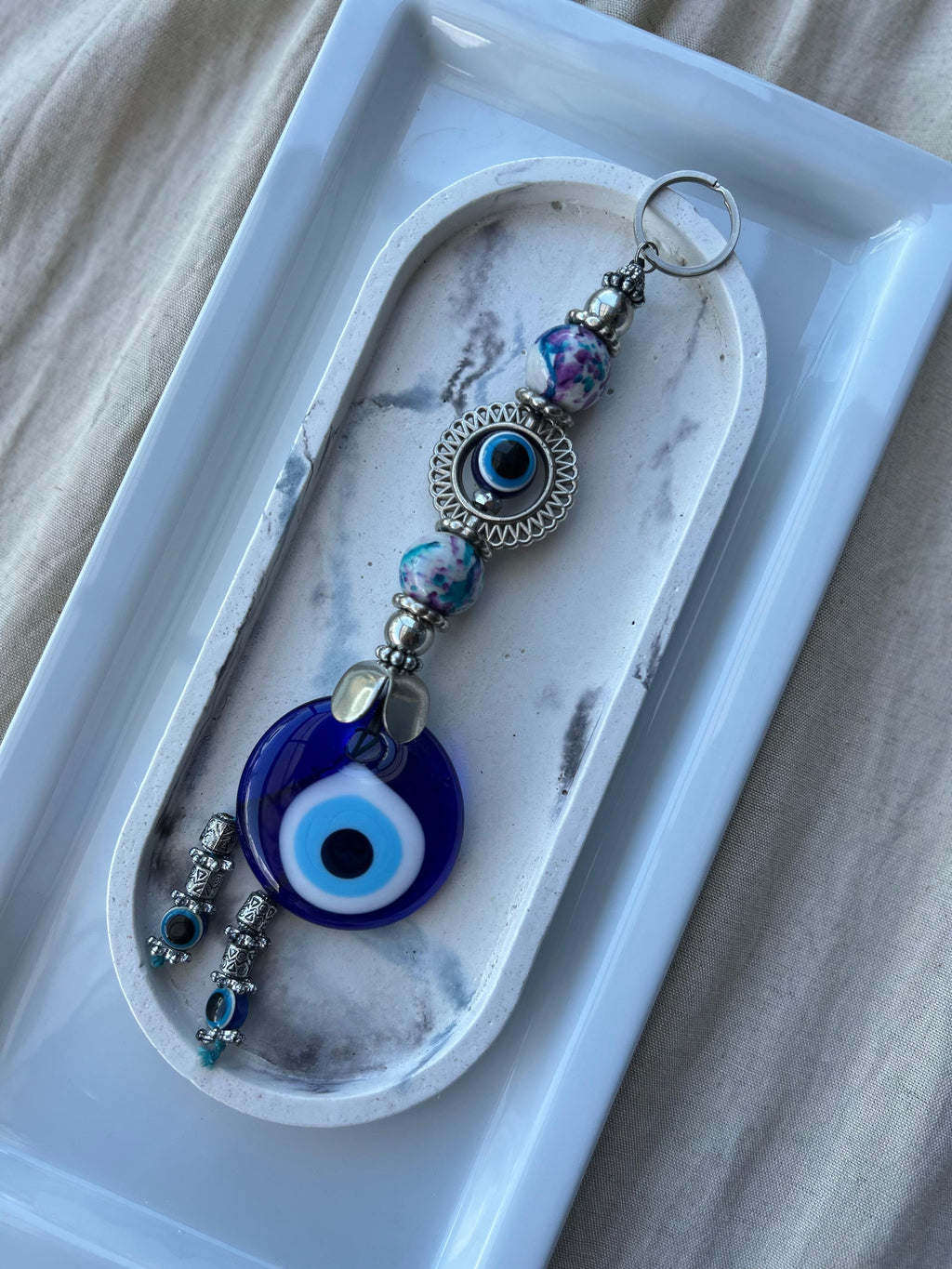 Blue Violet Hamsa Charm