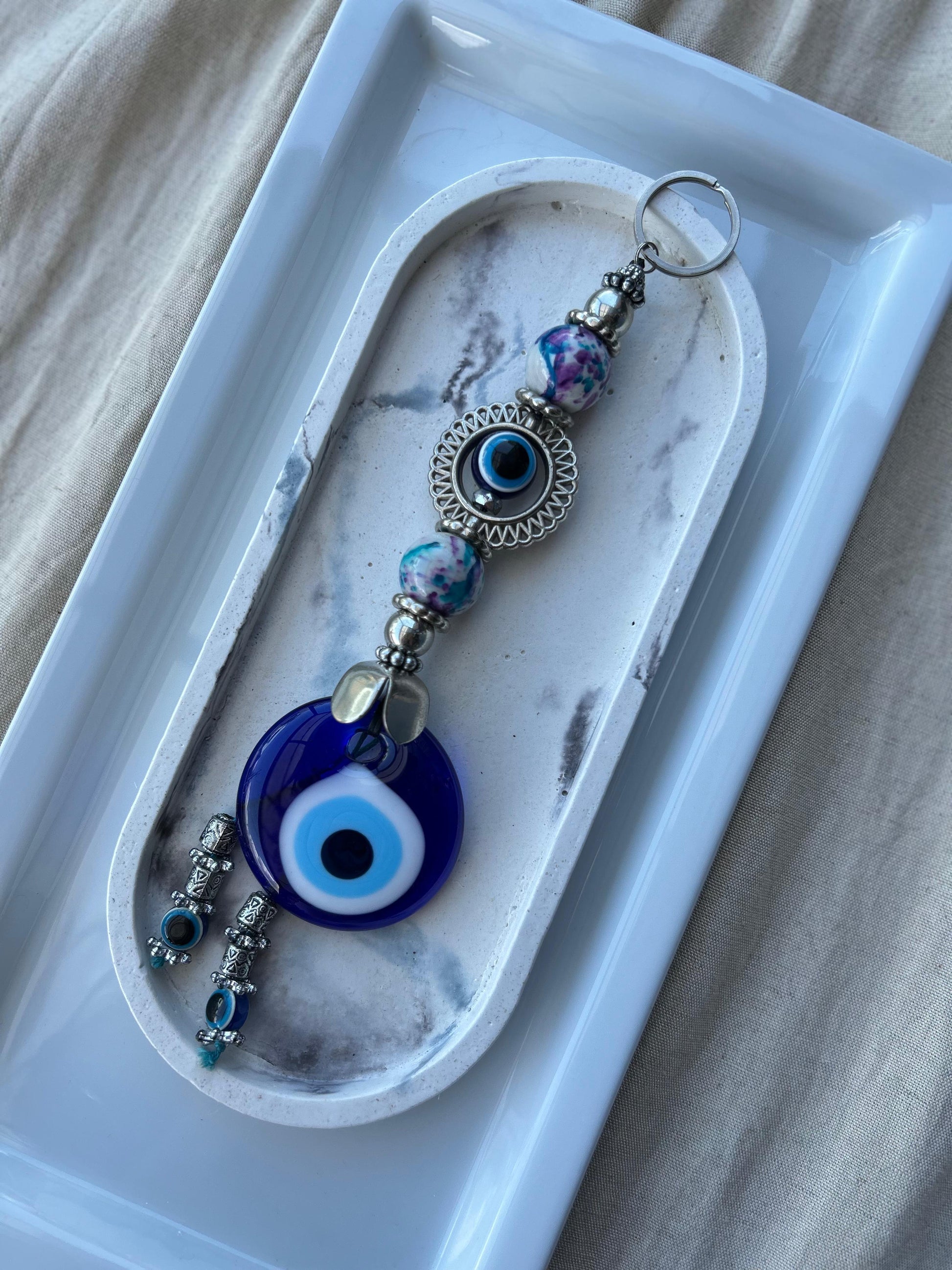 Blue Violet Hamsa Charm