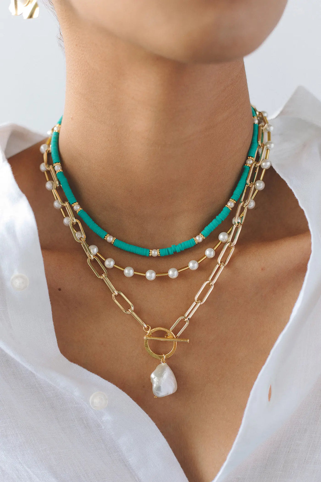 Turquoise Set Necklace - Maracuyá MM266