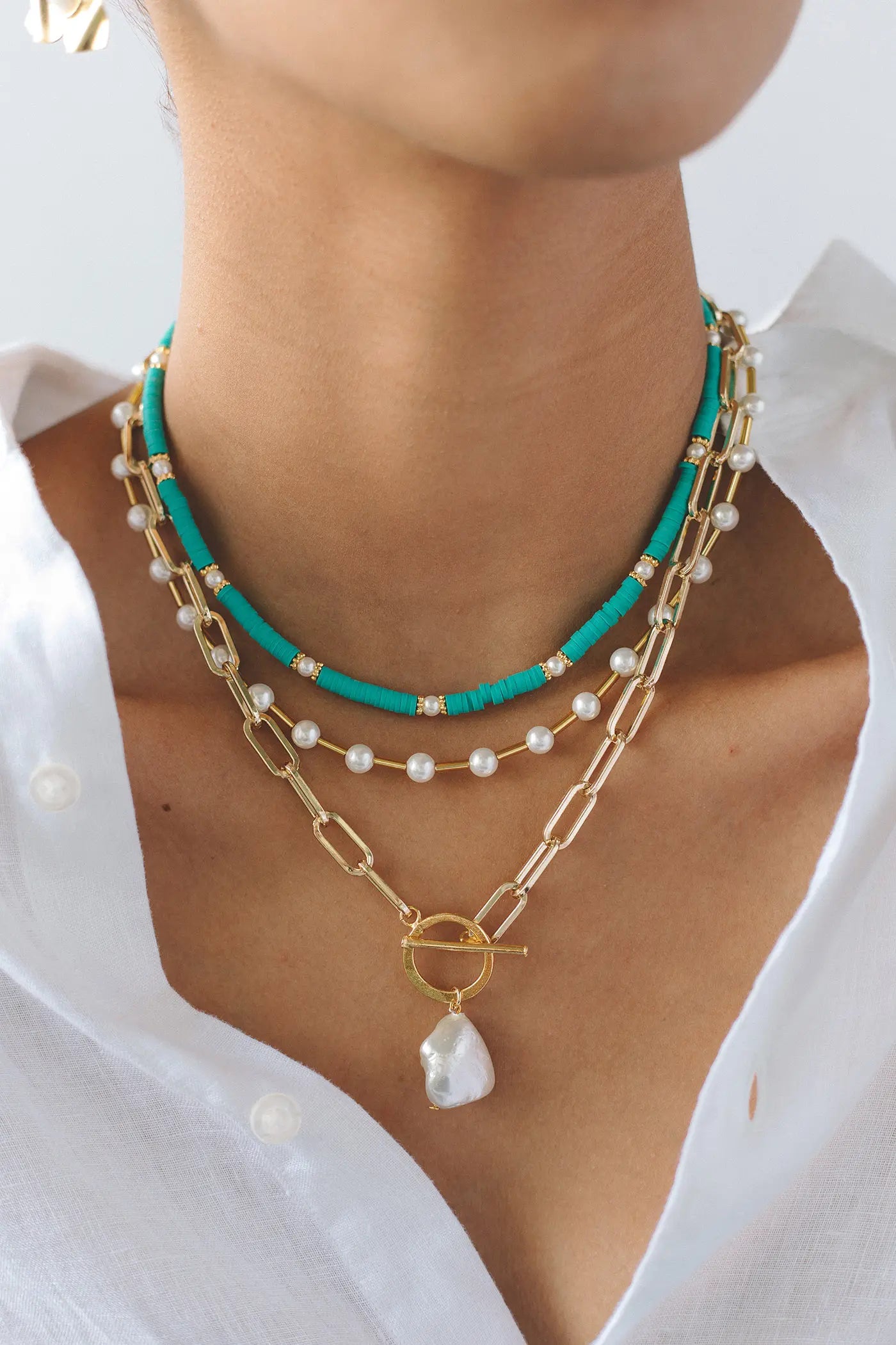 Turquoise Set Necklace - Maracuyá MM266