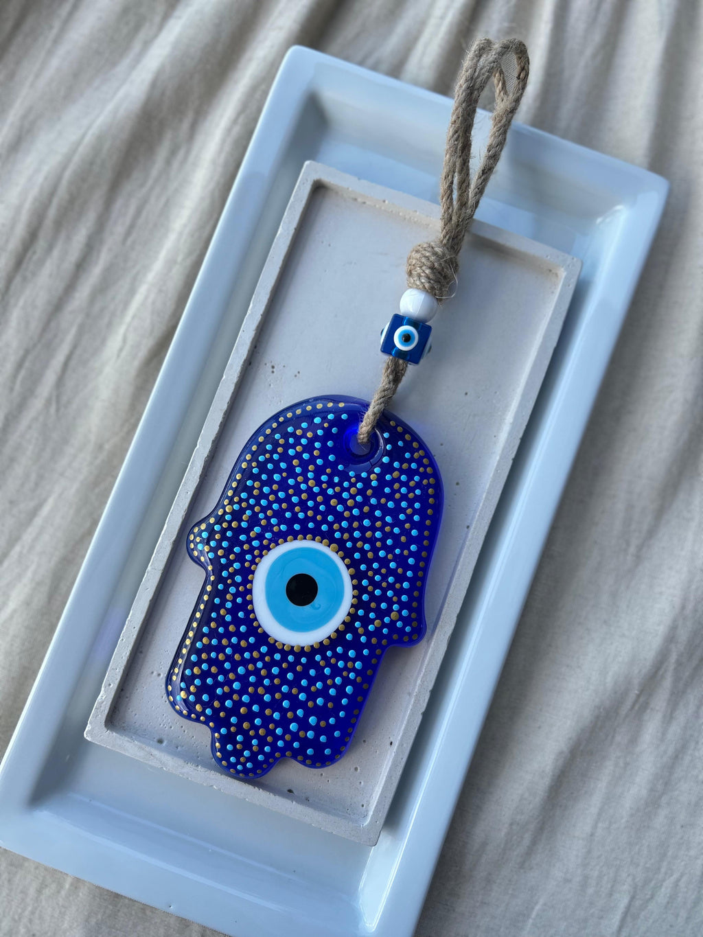 Golden Blue Eyed Hamsa