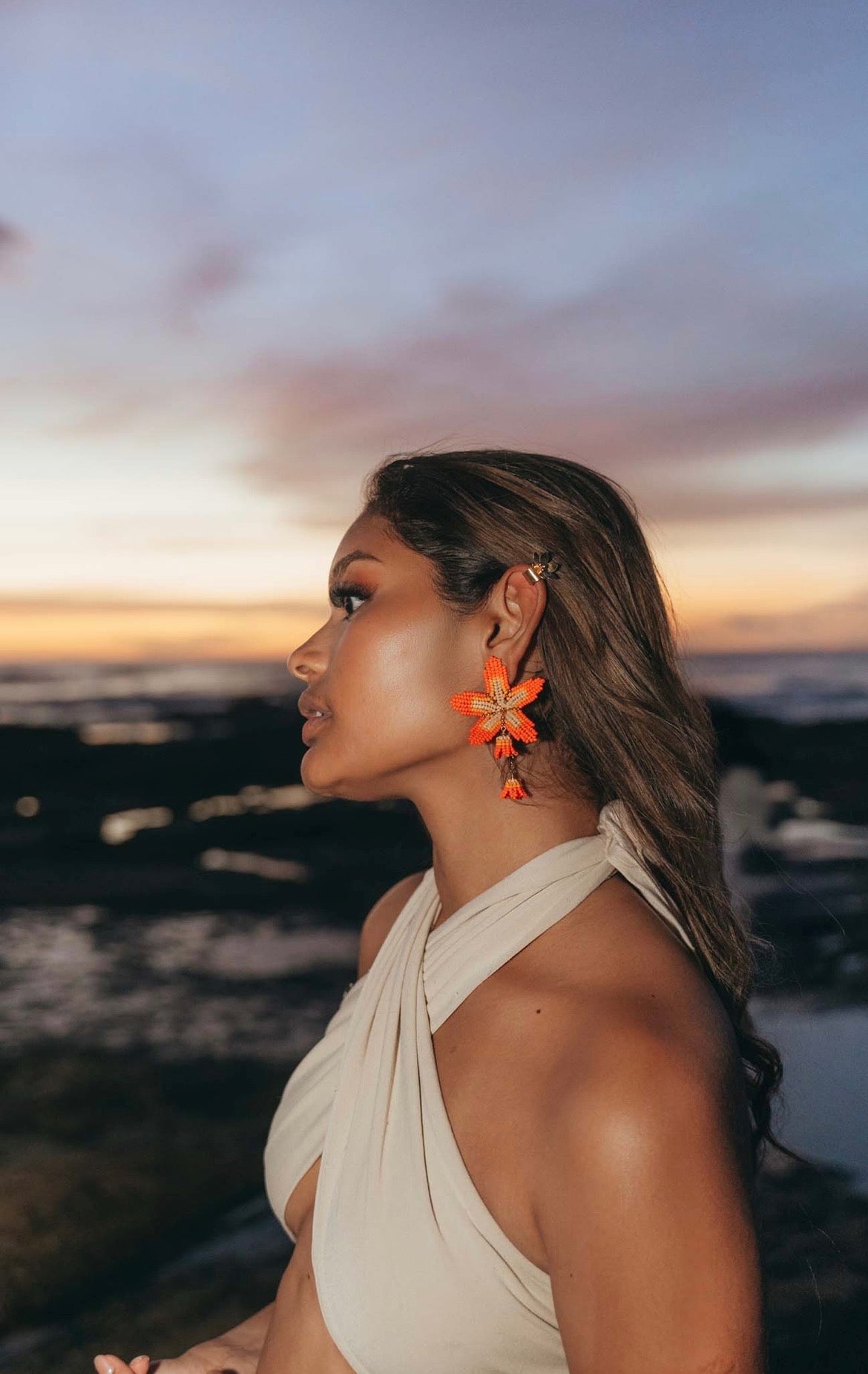 Kairo Earrings Orange - Maracuya - FM36