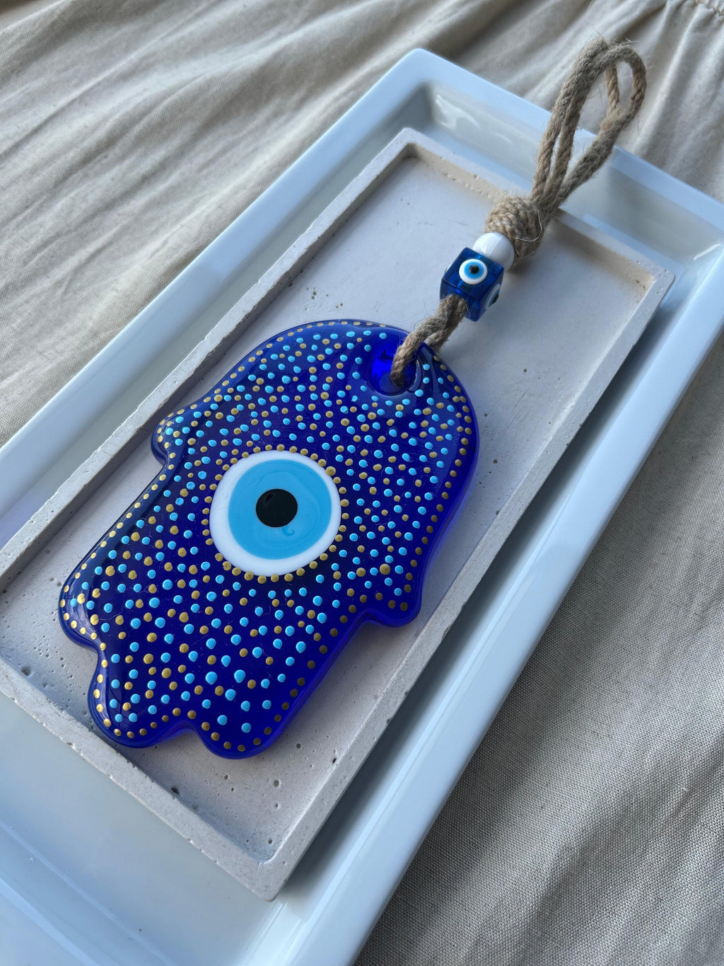 Golden Blue Eyed Hamsa