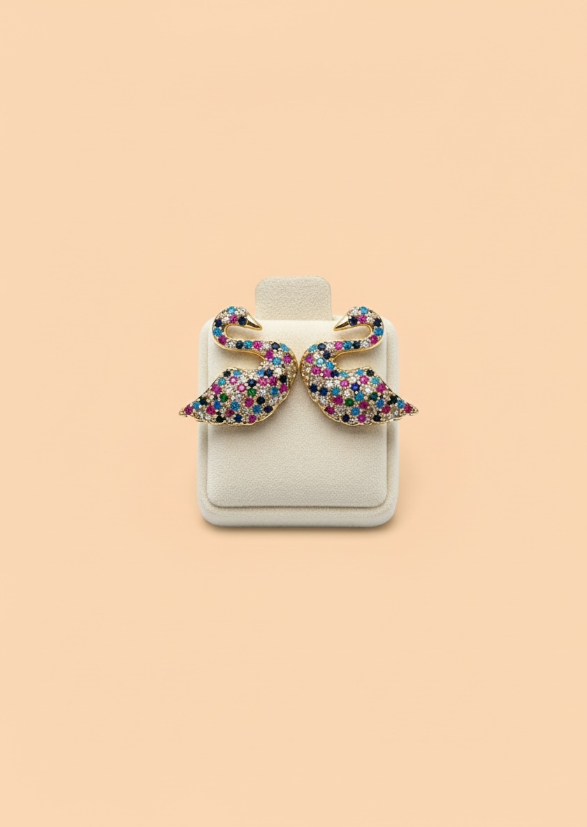 Aretes Swan Glow - Saint Germain