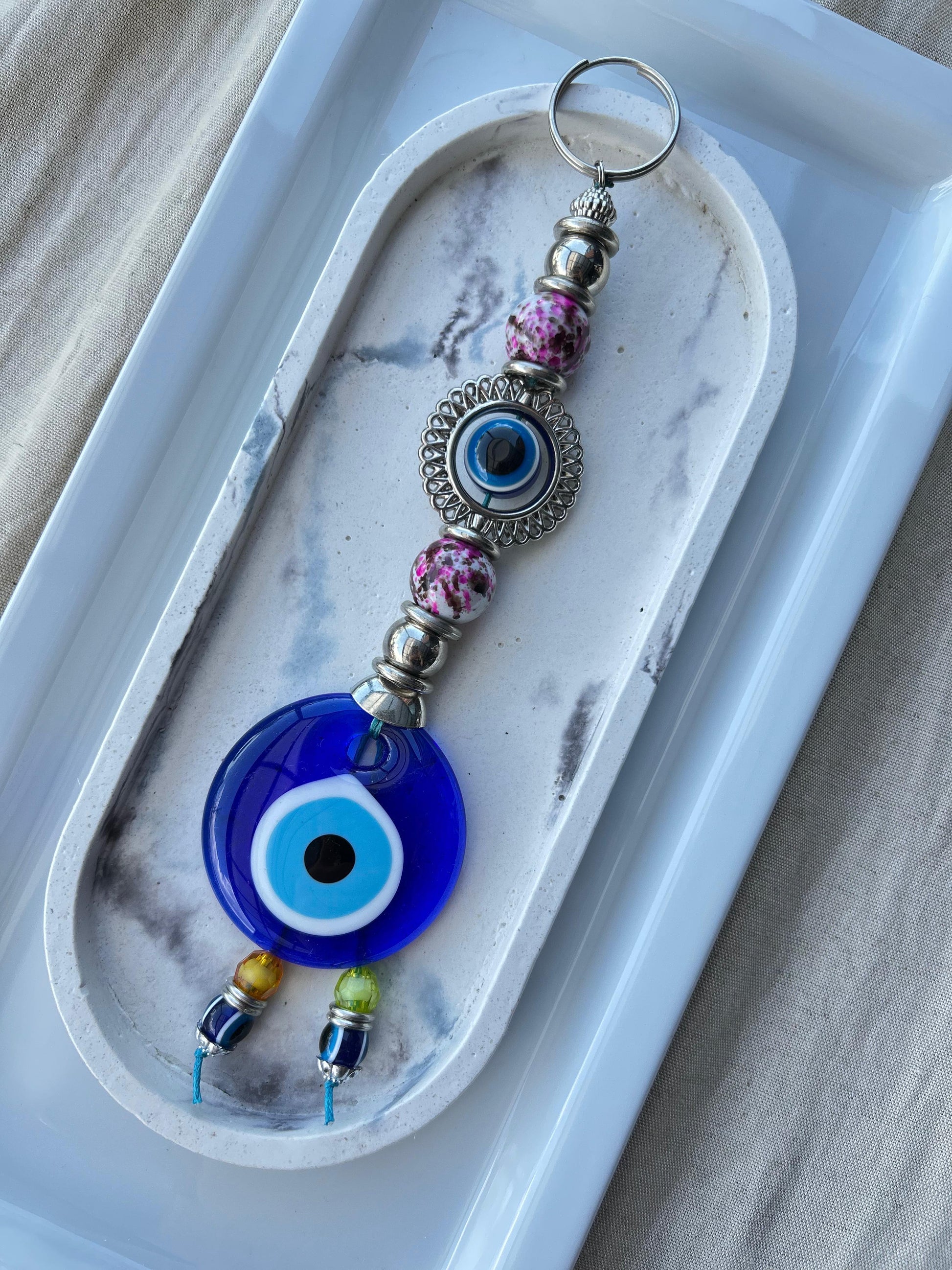Crimson Eye Hamsa Charm