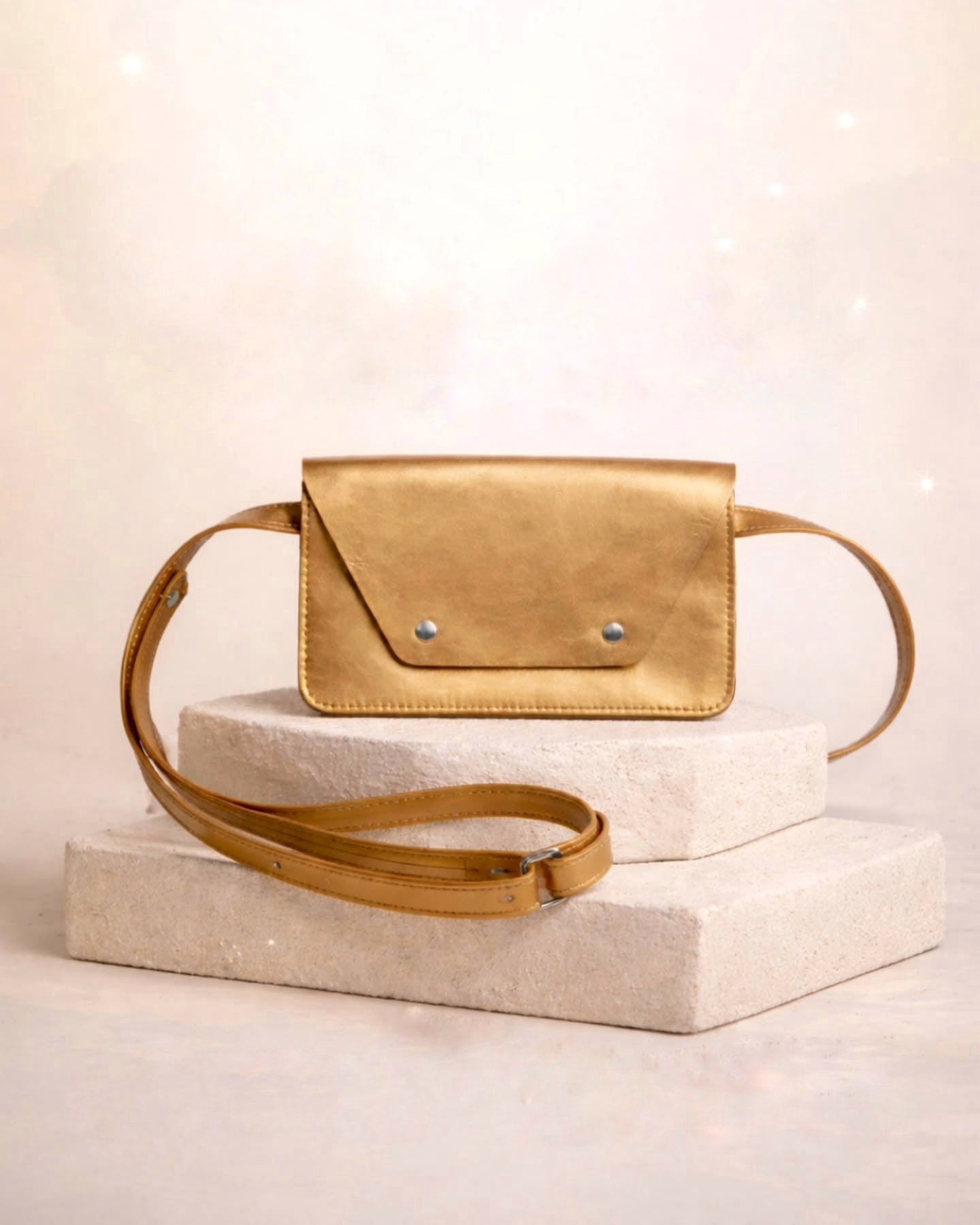 Riñonera Ani Dorada - Bolso Paseo