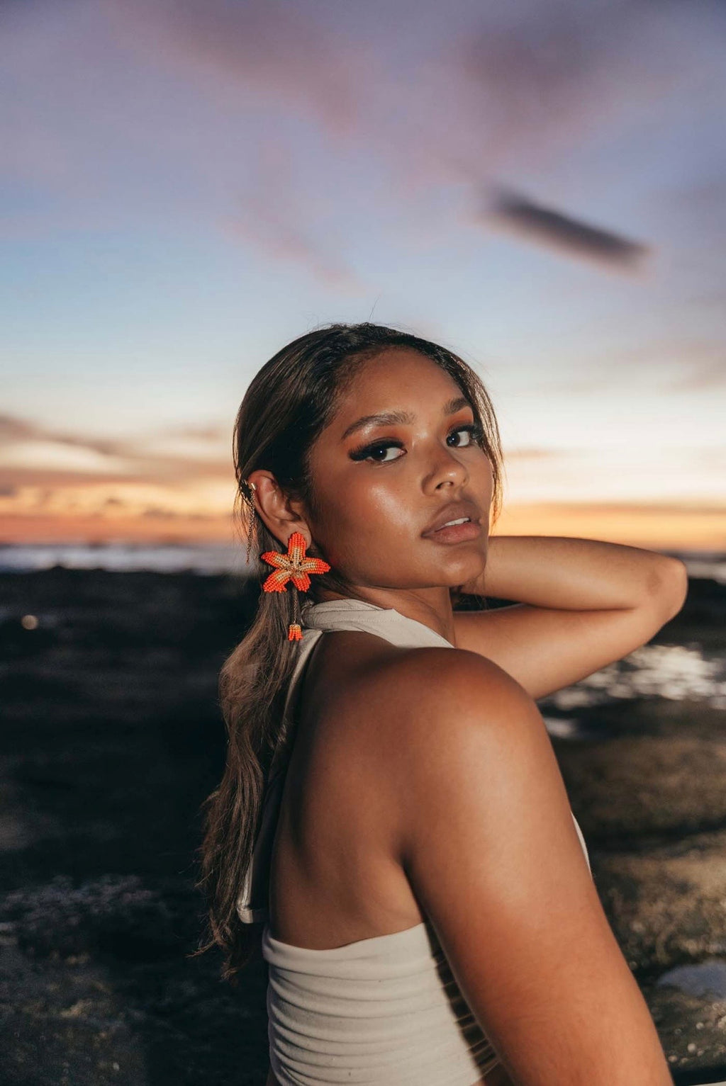 Kairo Earrings Orange - Maracuya - FM36