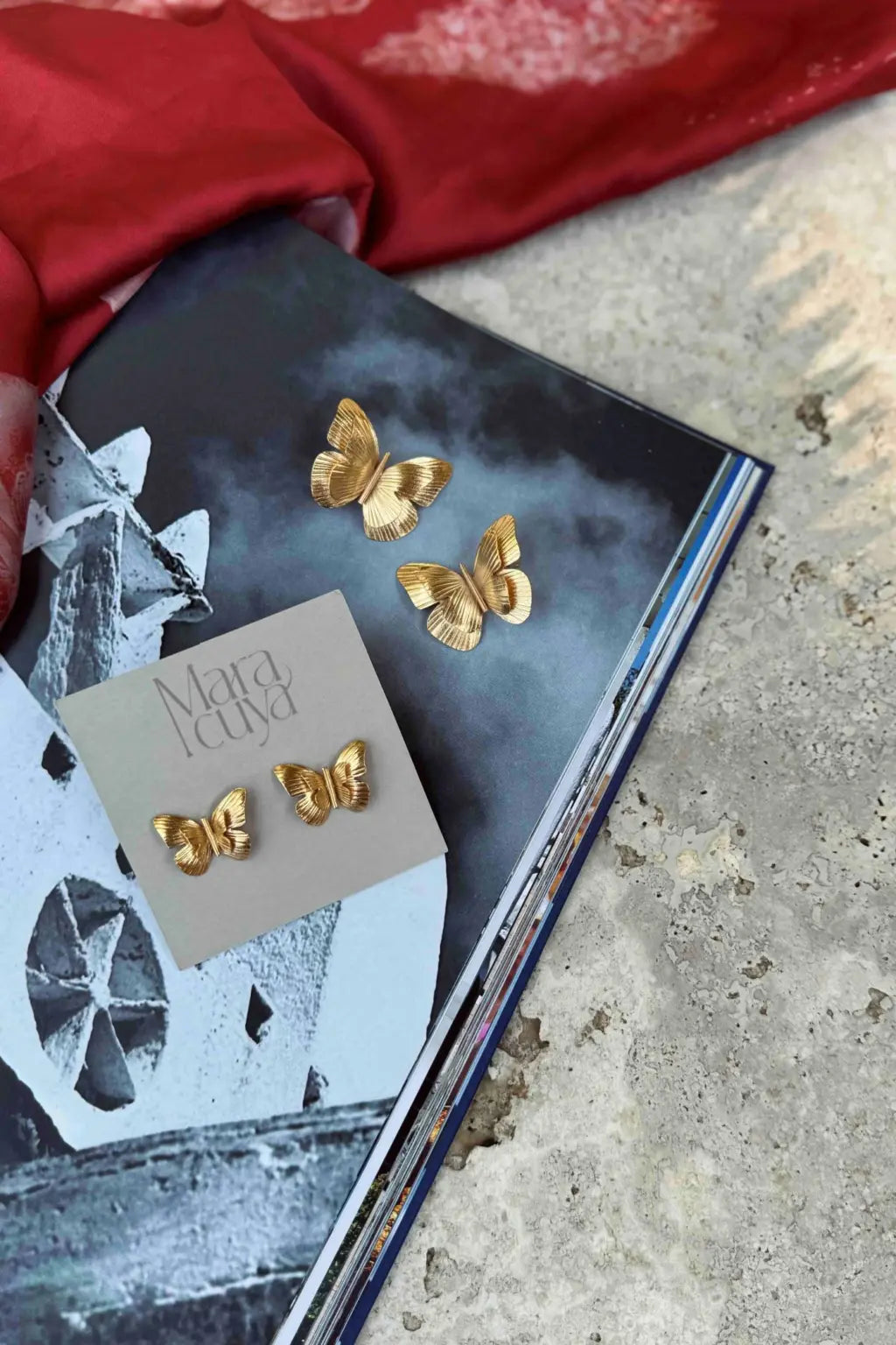 Mini Farfalla Earrings - Maracuyá - NMJ045