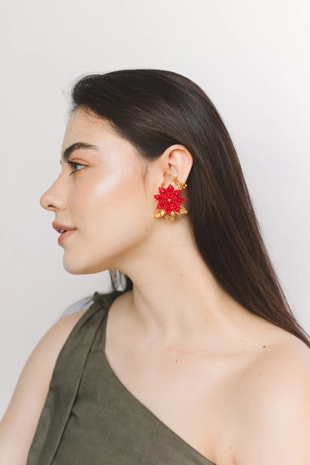 Bloomy Earrings Red - Maracuyá - NMJ127