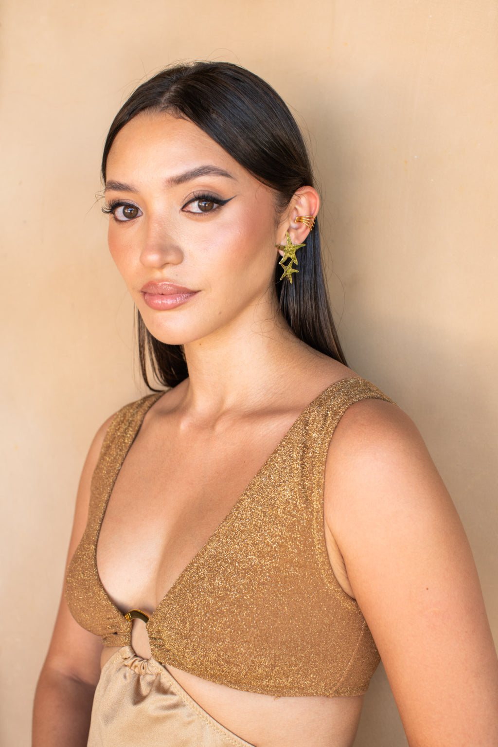 Stella Double Earrings - Maracuyá - NMJ503