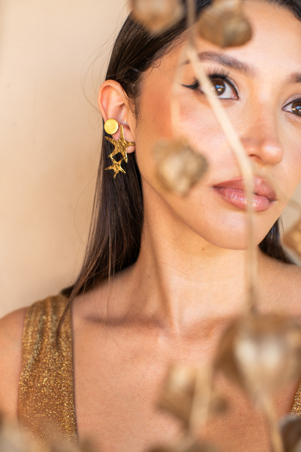 Stella Double Earrings - Maracuyá - NMJ503