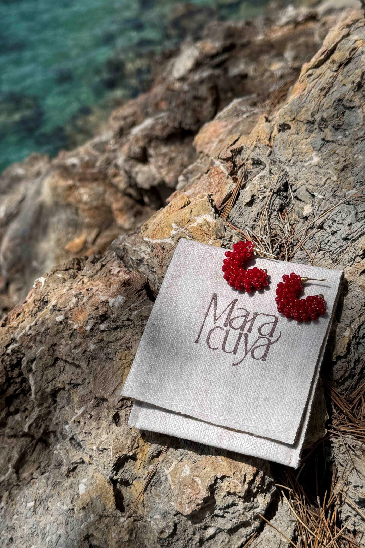 Red Lira Earrings - Maracuyá - NMJ588