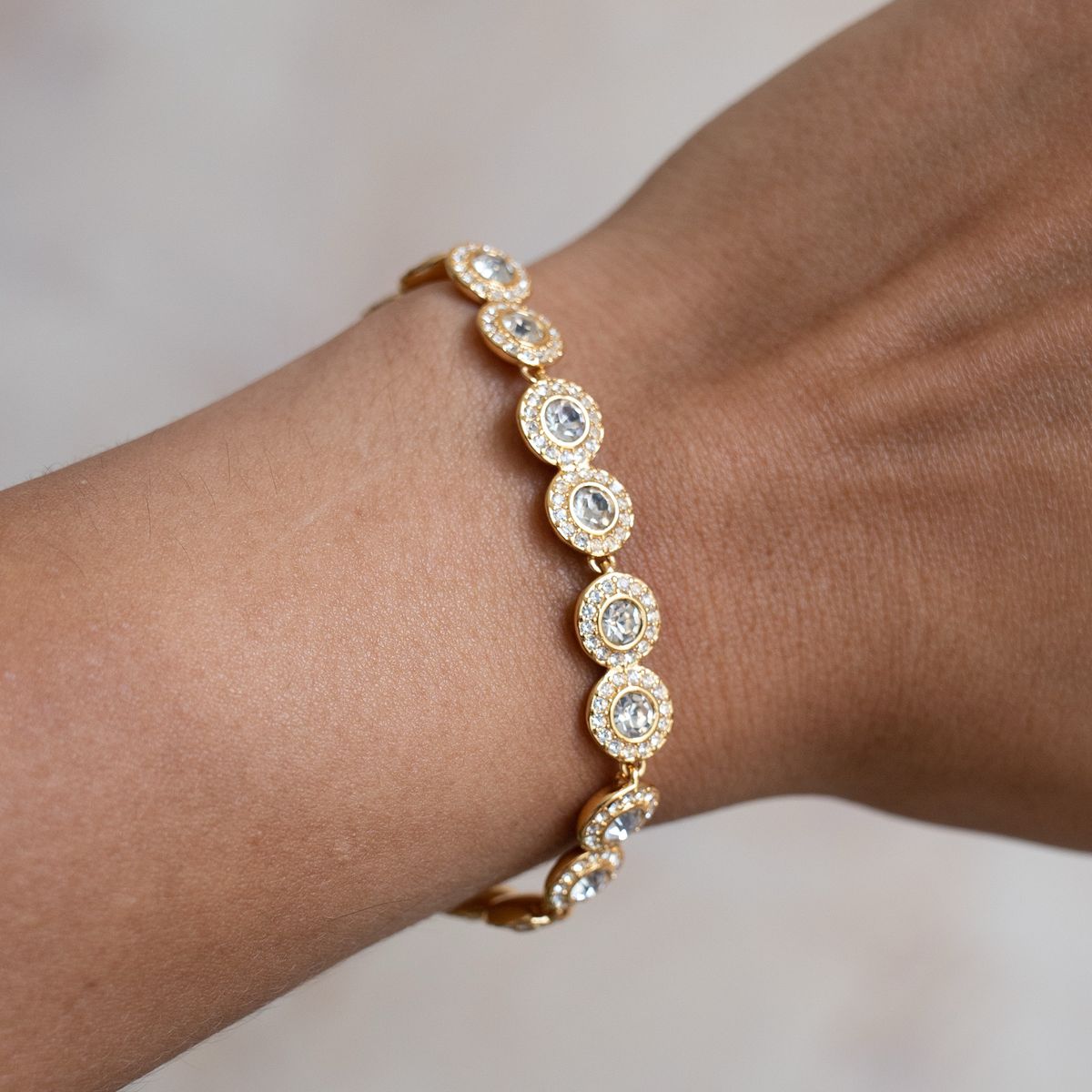 Pulsera Swarovski Angelic Dorada