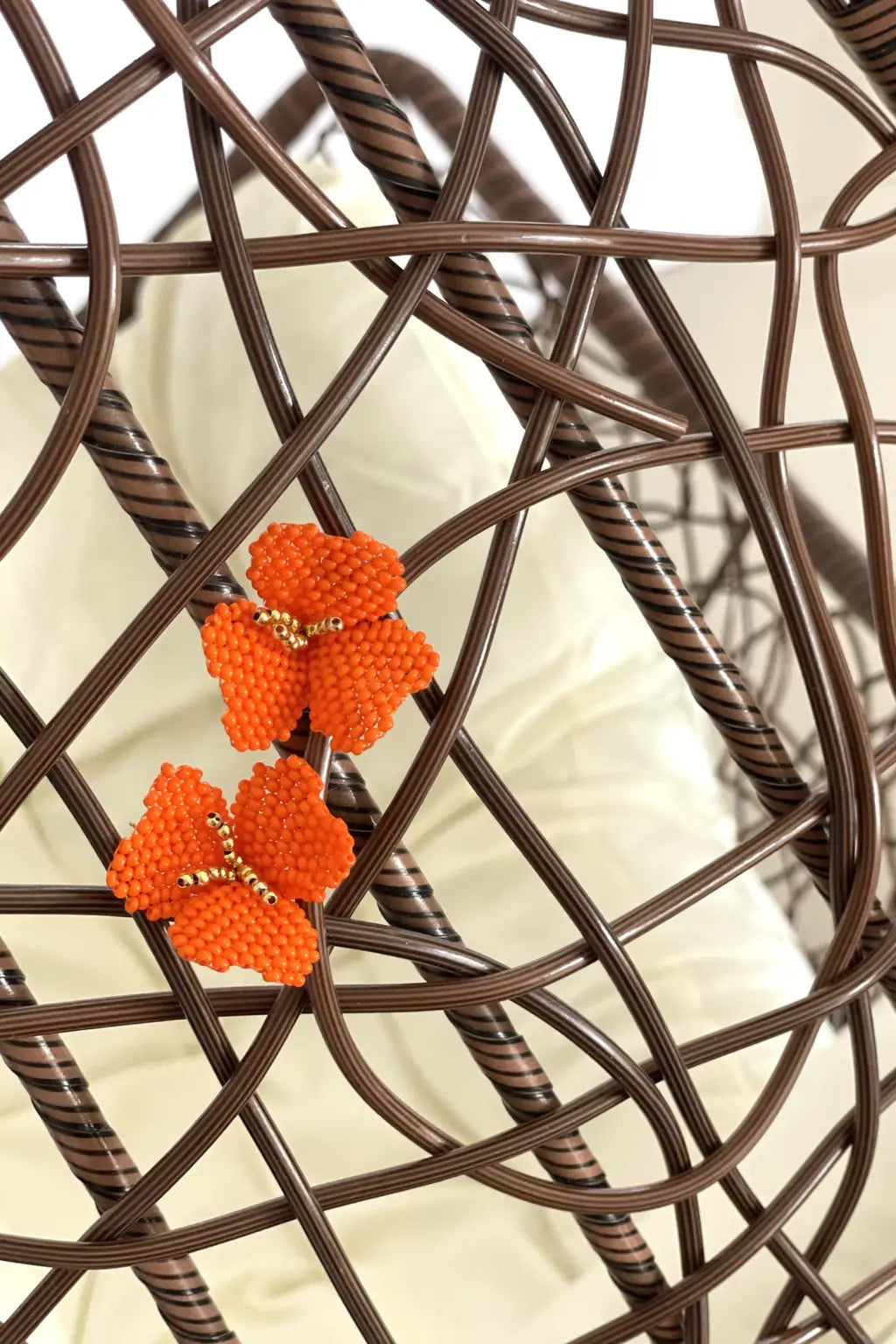 Mini Tulip Earrings Orange - Maracuyá - MM421
