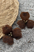 Big Tulip Earrings [Brown]- Maracuyá - MM427
