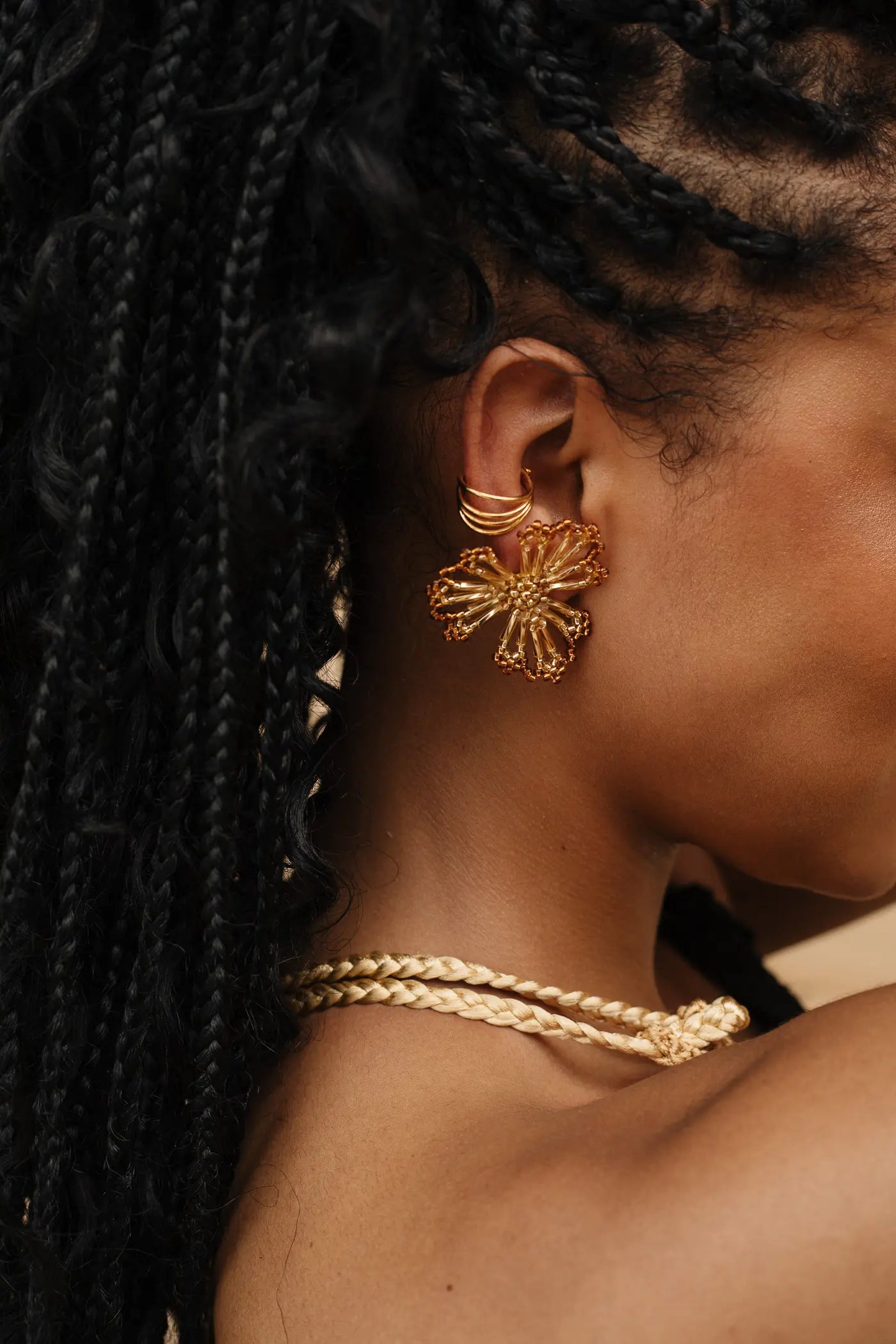 Serena Earrings Gold - Maracuyá - NMJ334