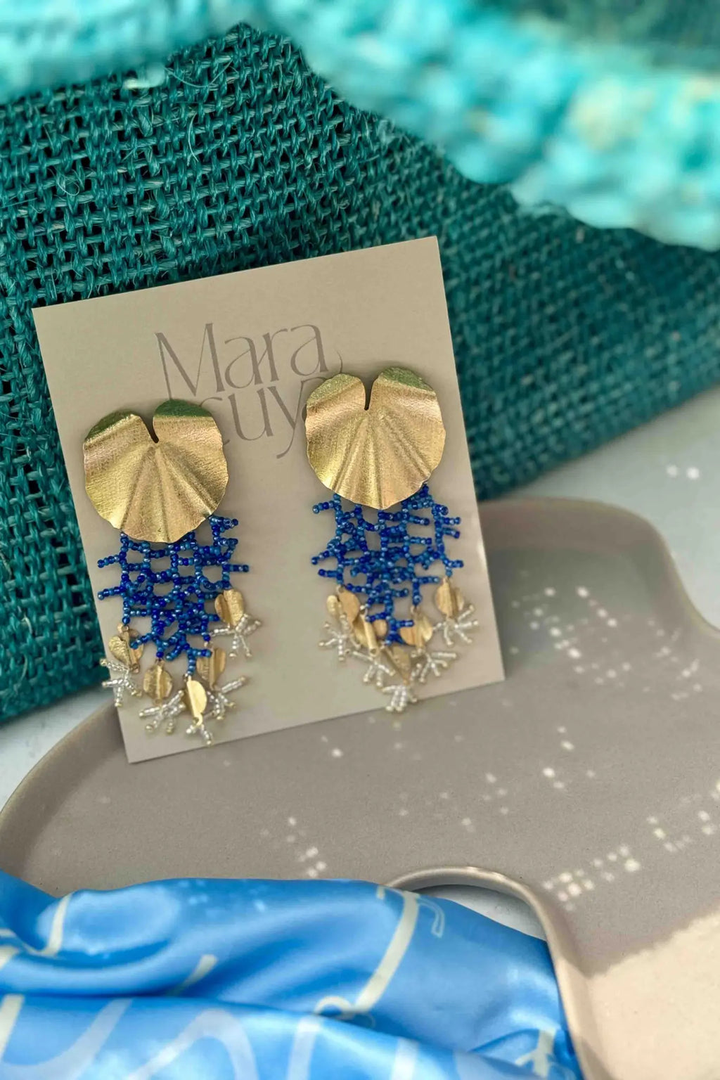 Olivia Earrings [Blue] - Maracuyá - NMJ285