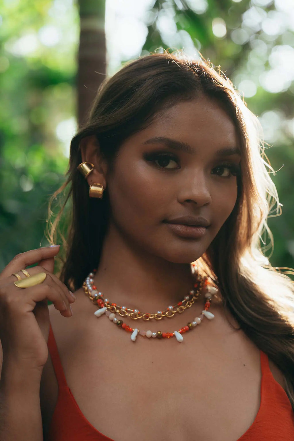 Zendra Necklace Orange - Maracuya - FM53