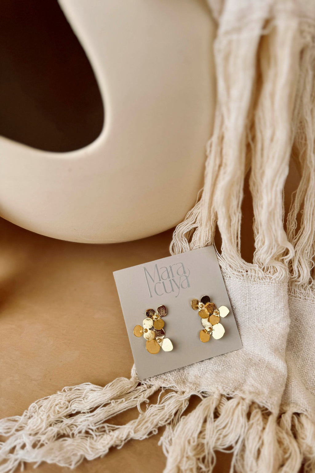 Triple Aurenza Earrings - Maracuyá - NMJ569