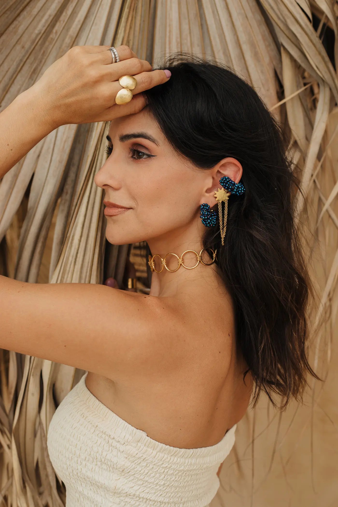 Lira Ear Cuff [Blue] - Maracuyá - NMJ585