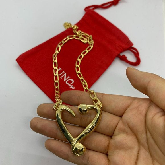 Collar Unode50 Corazon Dorado- Oceanica
