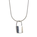 Cadena Candado Plateado - Oceanica