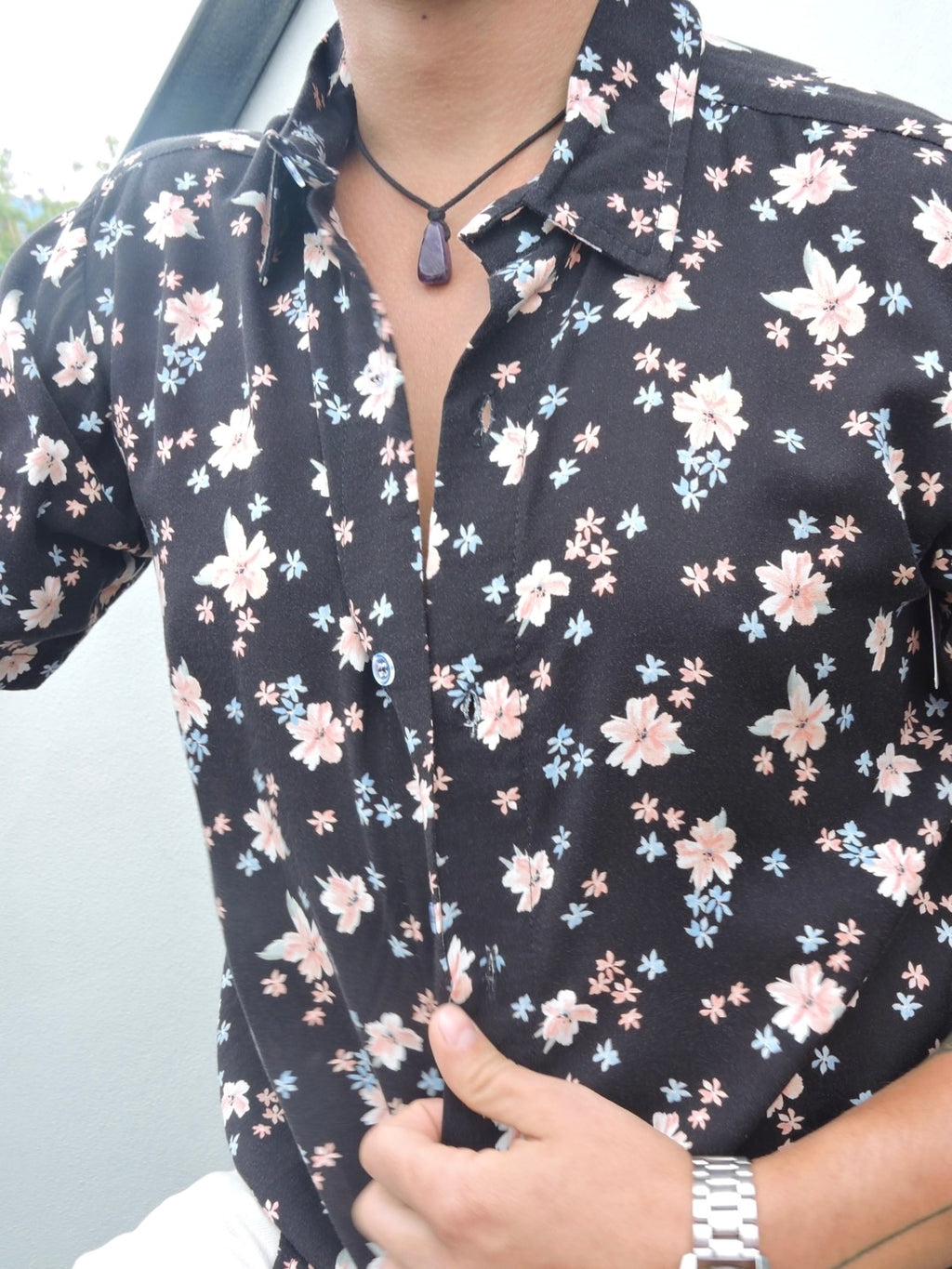 Camisa Black Flowers MARE - Mare15