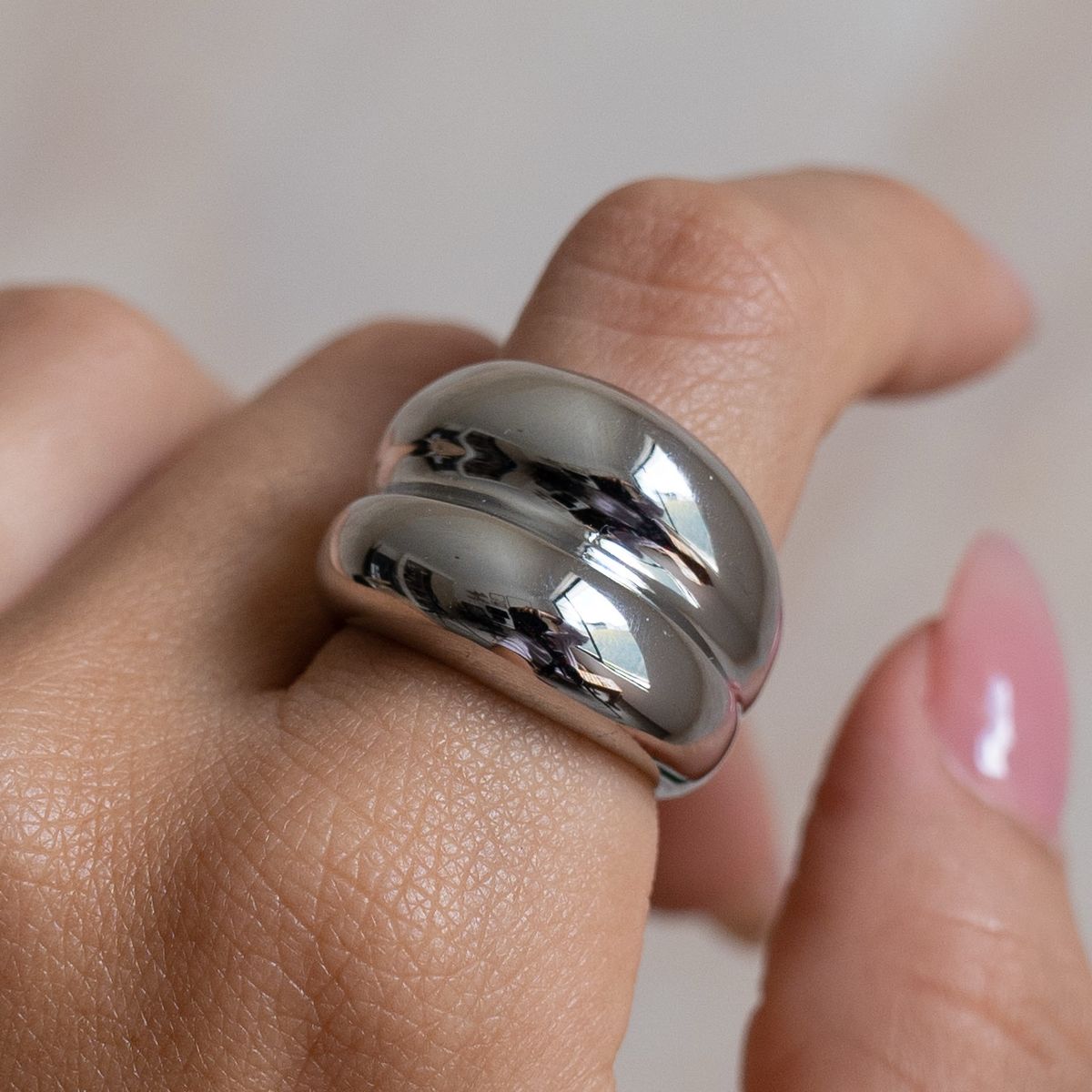 Anillo Akirah Plateado