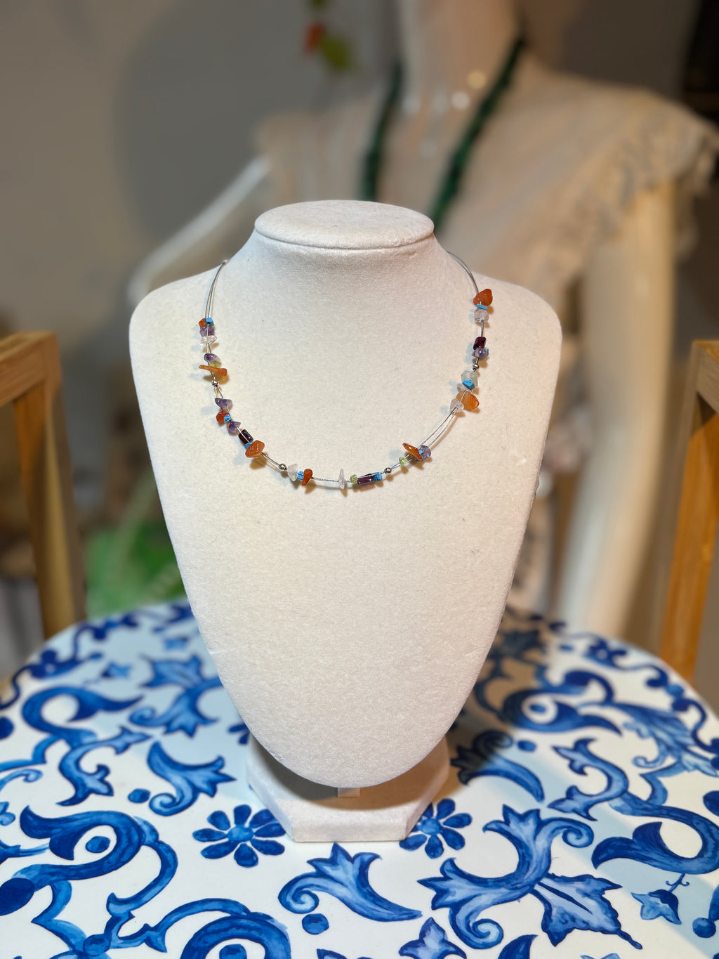 Collar Coastal Stream Pebbles - AQUA & TERRA - ECLECTIC
