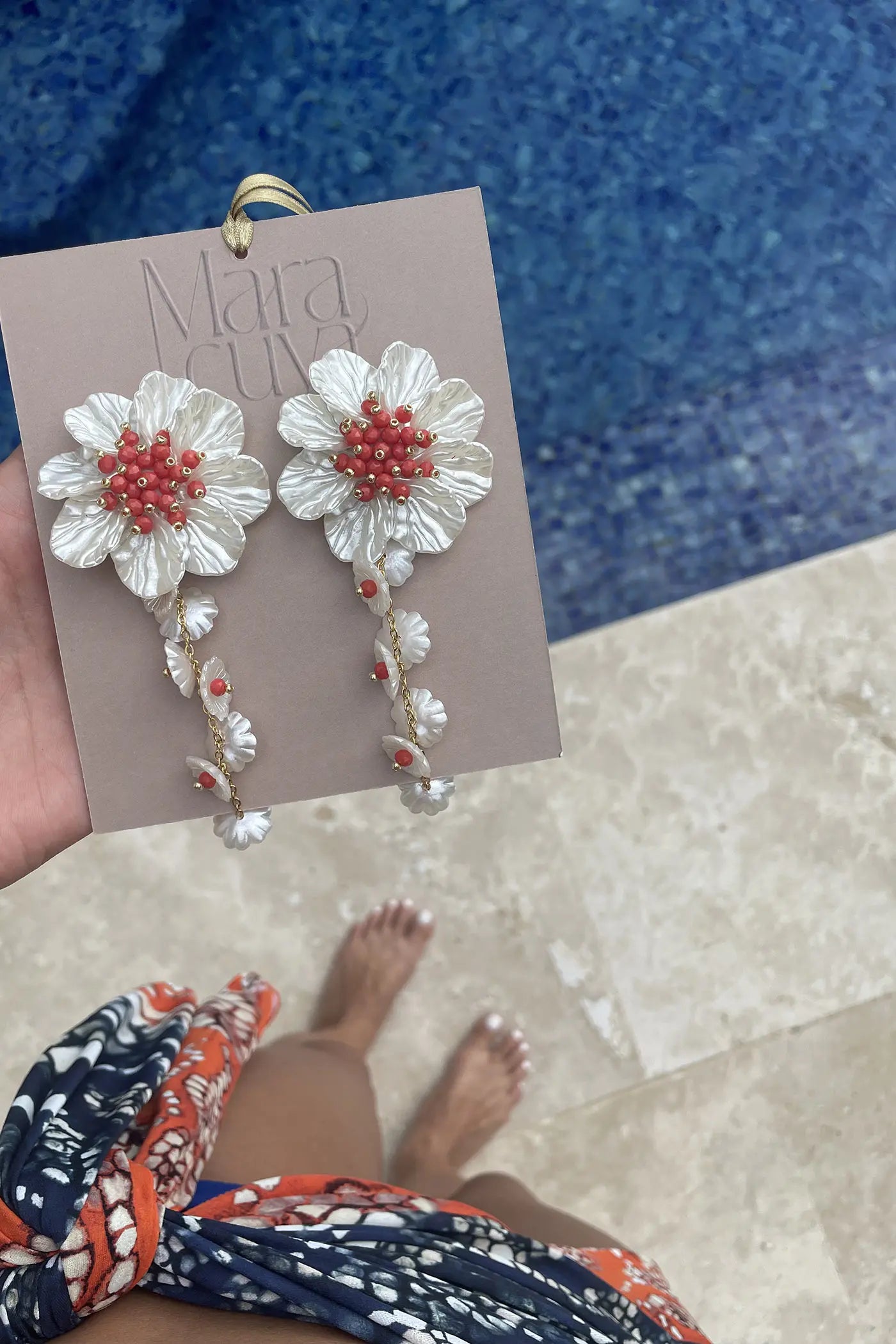 Aretes Rose Red - Maracuyá - MM113