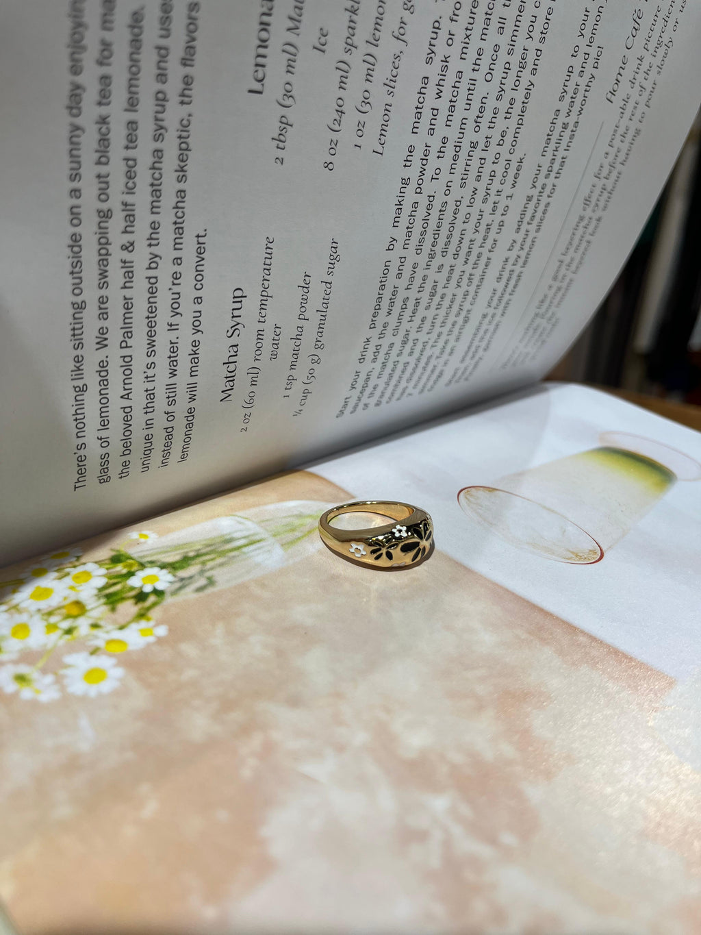 Anillo Dorado Daisy