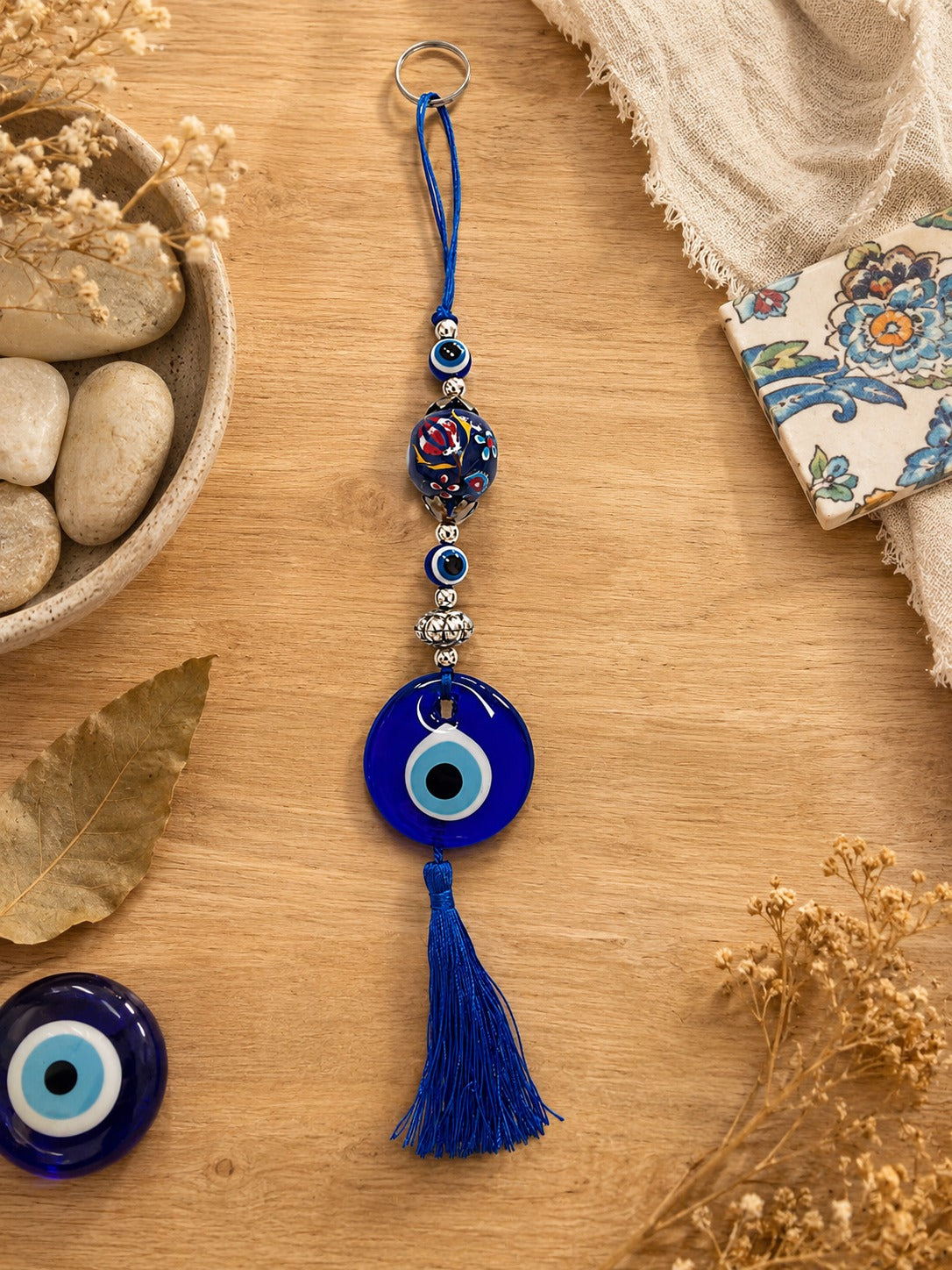 Key Charm ojo turco -Blue Amulet - ANATOLIA 001