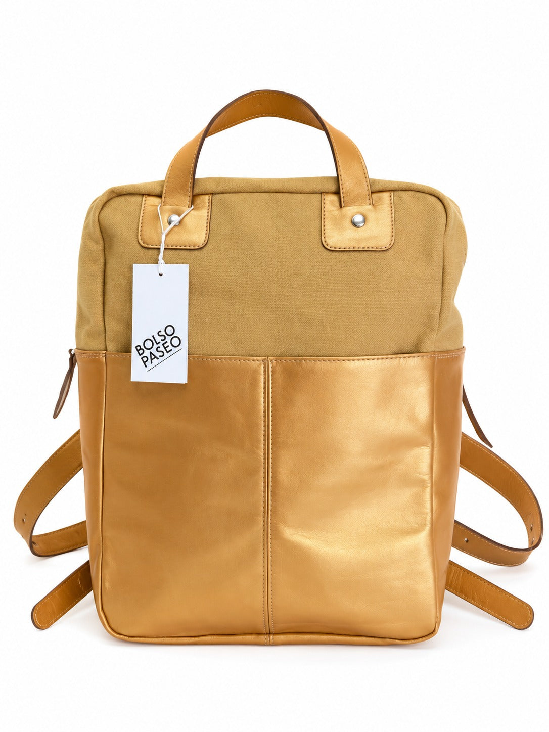 Mochila de cuero FAU-Bolso Paseo