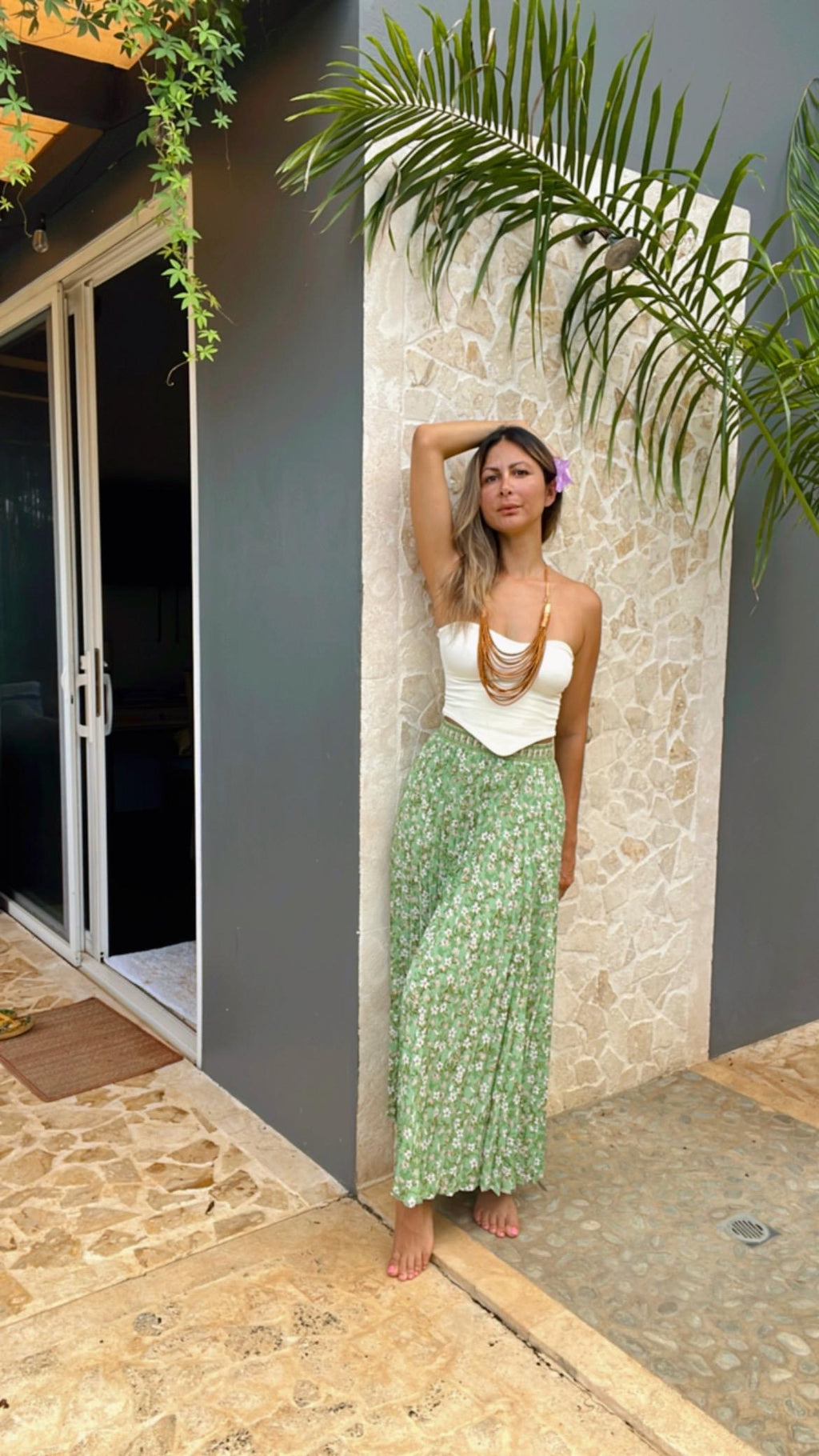 Enagua Verde Aurora - Talla M/XS