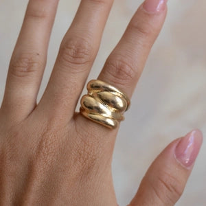 Anillo Zeus OCEANICA Dorado