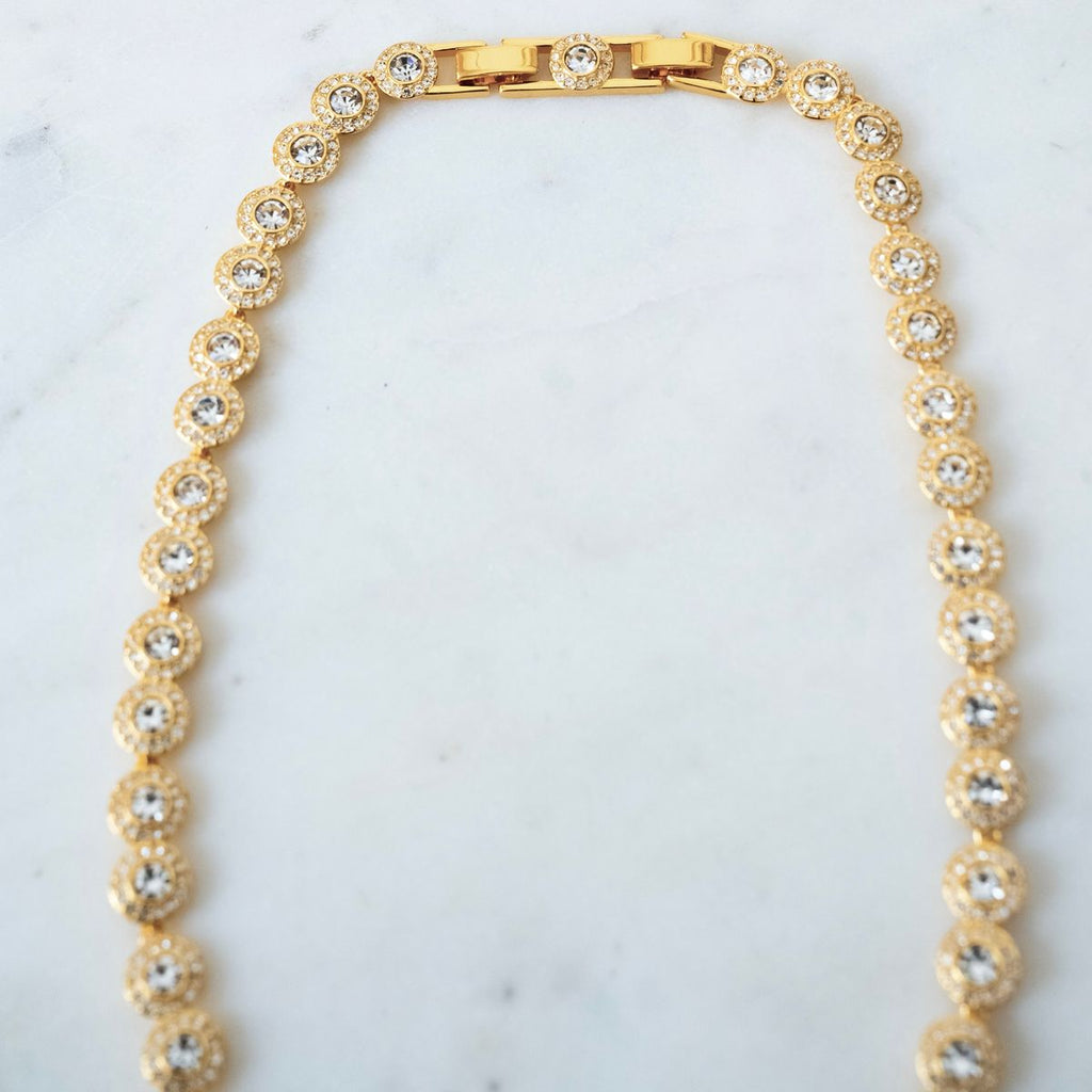 Collar Swarovski Angelic Dorado