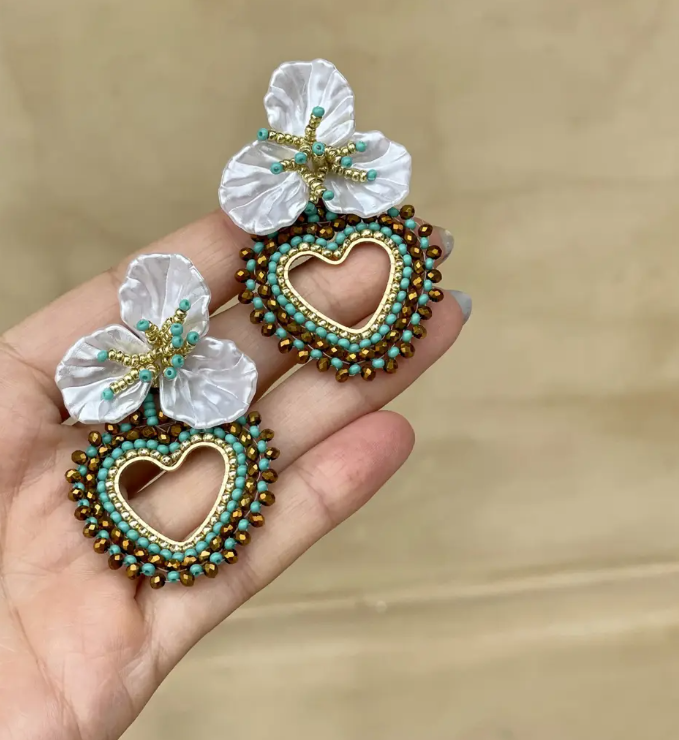 Love U Again Earrings [Turquoise] MARACUYA