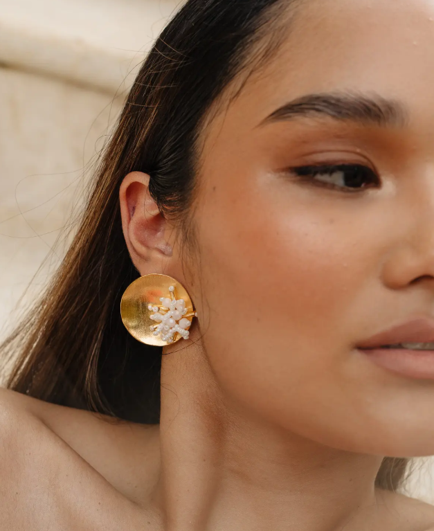 New Era Earrings [White] MARACUYA