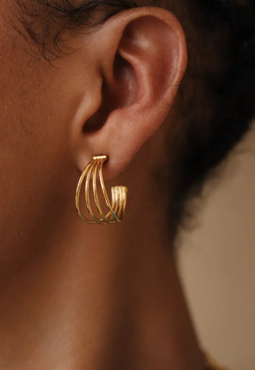 Uma Hoop Earrings MARACUYÁ -  NMJ291