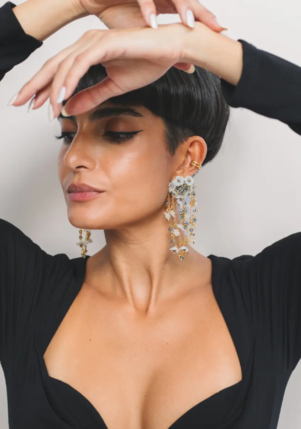 Verbena Earrings [Silver] MARACUYA