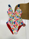 Bahia One-Piece Swimsuit- Jardín De Flora- Talla L